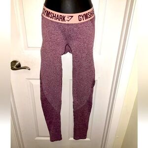 Gymshark‎ Leggings Womens Small Burgundy Pants Gym Athletic Workout